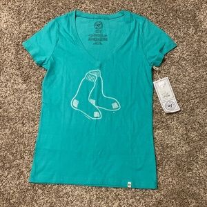 47 brand red socks logo tee